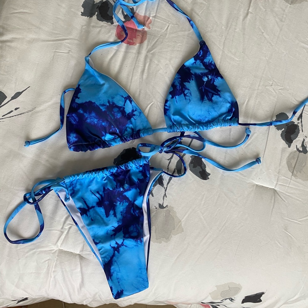 TieDye Blue Bathing Suit